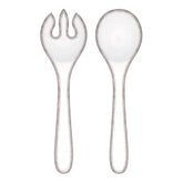 Le Cadeaux Rustica Antique White Salad Servers - 20% OFF